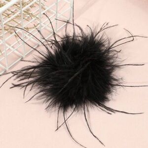 Fluffy Feather Brooch Pin